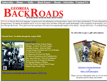 Tablet Screenshot of georgiabackroads.com